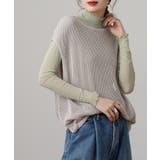 メッシュノースリーブニットトップス レディース 大きいサイズ | JungleJalopy | 詳細画像6