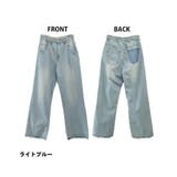 ヴィンテージ風ポケット加工セミワイドパンツ デニムパンツ レディース | JungleJalopy | 詳細画像6