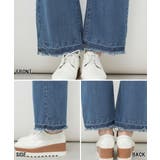 ヴィンテージ風ポケット加工セミワイドパンツ デニムパンツ レディース | JungleJalopy | 詳細画像9