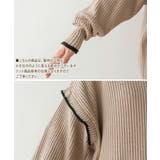 ハイネック配色ボリュームニット 大きいサイズ レディース | JungleJalopy | 詳細画像8