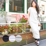 ワッフルバックボタンワンピース 3WAYのワッフル生地ロングカーディガン バック釦 | JungleJalopy | 詳細画像1