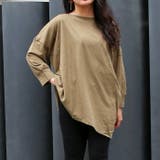 アシメトリー裾タックTシャツ ゆるっとオシャレなアシメトリー M | JungleJalopy | 詳細画像10