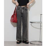 コットンデニムワイドパンツ レディース ボトムス | JungleJalopy | 詳細画像1