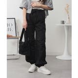 リラックスワイド パラシュートパンツ レディース 大きいサイズ | JungleJalopy | 詳細画像4 