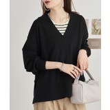 ミニ裏毛Vネックサイドスリットスウェット 大きいサイズ レディース | JungleJalopy | 詳細画像2 