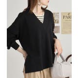 ミニ裏毛Vネックサイドスリットスウェット 大きいサイズ レディース | JungleJalopy | 詳細画像9 