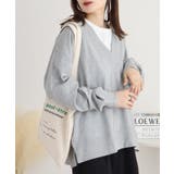 ミニ裏毛Vネックサイドスリットスウェット 大きいサイズ レディース | JungleJalopy | 詳細画像17 