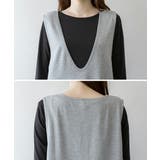 ミニ裏毛Vネックロングスウェットベスト 大きいサイズ レディース | JungleJalopy | 詳細画像15