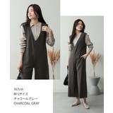 ミニ裏毛ディープVネックコットンジャンプスーツ レディース 大きいサイズ | JungleJalopy | 詳細画像8