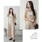 ミニ裏毛ディープVネックコットンジャンプスーツ レディース 大きいサイズ | JungleJalopy | 詳細画像11