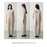 ミニ裏毛ディープVネックコットンジャンプスーツ レディース 大きいサイズ | JungleJalopy | 詳細画像14