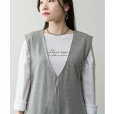 ミニ裏毛ディープVネックコットンジャンプスーツ レディース 大きいサイズ | JungleJalopy | 詳細画像18