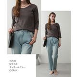 Vネック七分袖 プルオーバー トップス | JungleJalopy | 詳細画像13