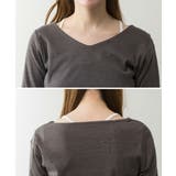 Vネック七分袖 プルオーバー トップス | JungleJalopy | 詳細画像19