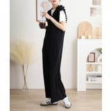 胸元レースアップギャザーオールインワン レディース | JungleJalopy | 詳細画像6