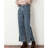 【M・L・LL・3L・4L】裾スリットデニムストレートパンツ | JungleJalopy | 詳細画像15