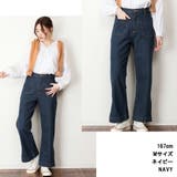 【M・L・LL・3L・4L】裾スリットデニムストレートパンツ | JungleJalopy | 詳細画像2