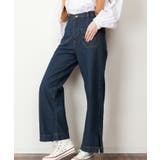 【M・L・LL・3L・4L】裾スリットデニムストレートパンツ | JungleJalopy | 詳細画像9