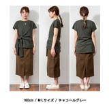 【M-L・LL-3L・4L-5L】前結びアシメTシャツ | JungleJalopy | 詳細画像19