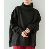 【M-L・LL-3L・4L-5L】裏起毛リブタートルネックプルオーバー | JungleJalopy | 詳細画像3