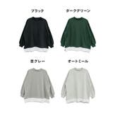 【M-L・LL-3L・4L-5L】裏起毛レイヤード風ハイネックトレーナー | JungleJalopy | 詳細画像12