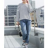 【M・L・LL】クルーネックドルマンスリーブボーダーTシャツ | JungleJalopy | 詳細画像10