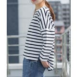 【M・L・LL】クルーネックドルマンスリーブボーダーTシャツ | JungleJalopy | 詳細画像14