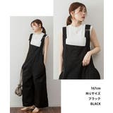 【M-L・LL-3L・4L-5L】アシメサスペンダーサロペットパンツ | JungleJalopy | 詳細画像2