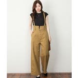 【M・L・LL・3L・4L】サスペンダー付きハイウェストツイルパンツ | JungleJalopy | 詳細画像7