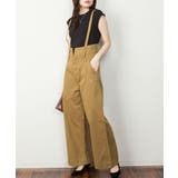 【M・L・LL・3L・4L】サスペンダー付きハイウェストツイルパンツ | JungleJalopy | 詳細画像8