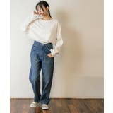デニムハイライズ デニムストレートパンツ 程よくゆるっとしたルーズシルエット | JungleJalopy | 詳細画像11