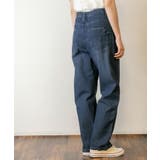 デニムハイライズ デニムストレートパンツ 程よくゆるっとしたルーズシルエット | JungleJalopy | 詳細画像13