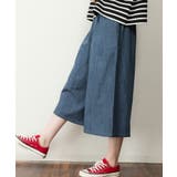 【M・LL・L・4L・3L】デニムキュロットガウチョパンツ | JungleJalopy | 詳細画像12