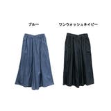【M・LL・L・4L・3L】デニムキュロットガウチョパンツ | JungleJalopy | 詳細画像3