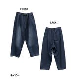 【M・LL・L・4L・3L】前バックルバルーンデニムパンツ | JungleJalopy | 詳細画像6