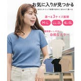 【M-L・LL-3L・4L-5L】Vネックハーフスリーブサマーニット | JungleJalopy | 詳細画像2