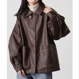 大きいサイズ レディース フェイクレザージャケット | JungleJalopy | 詳細画像3 