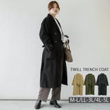 【M-L・LL-3L・4L-5L】ツイルトレンチコート | JungleJalopy | 詳細画像1