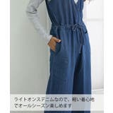 【M・L・LL・3L・4L】デニムVネックコンビネゾン | JungleJalopy | 詳細画像16