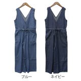 【M・L・LL・3L・4L】デニムVネックコンビネゾン | JungleJalopy | 詳細画像19