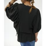 【M-L・LL-3L・4L-5L】ギャザー袖ドルマンカットソー | JungleJalopy | 詳細画像5 