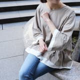 【M-L・LL-3L・4L-5L】ゆるっと異素材レイヤードTシャツ | JungleJalopy | 詳細画像3 