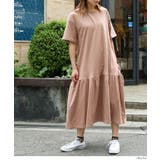 【M-L・LL-3L・4L-5L】着るだけでお洒落 裾ティアードワンピース | JungleJalopy | 詳細画像8