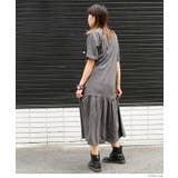 【M-L・LL-3L・4L-5L】着るだけでお洒落 裾ティアードワンピース | JungleJalopy | 詳細画像14