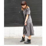 【M-L・LL-3L・4L-5L】着るだけでお洒落 裾ティアードワンピース | JungleJalopy | 詳細画像16