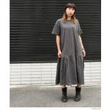 【M-L・LL-3L・4L-5L】着るだけでお洒落 裾ティアードワンピース | JungleJalopy | 詳細画像18