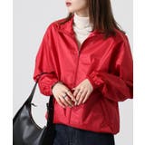 RED | ベーシック ブルゾン ナイロン ジャンパー ジャケット 軽量 冬 レディース | JungleJalopy