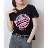 オーバーサイズシルエットショート丈ロゴプリントTシャツ レディース | JungleJalopy | 詳細画像8
