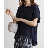 NAVY | 【M L】オーバーサイズポケット付きUネックTee Tシャツ | JungleJalopy