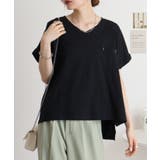 【M L】オーバーサイズポケット付きVネックTee Tシャツ | JungleJalopy | 詳細画像63 